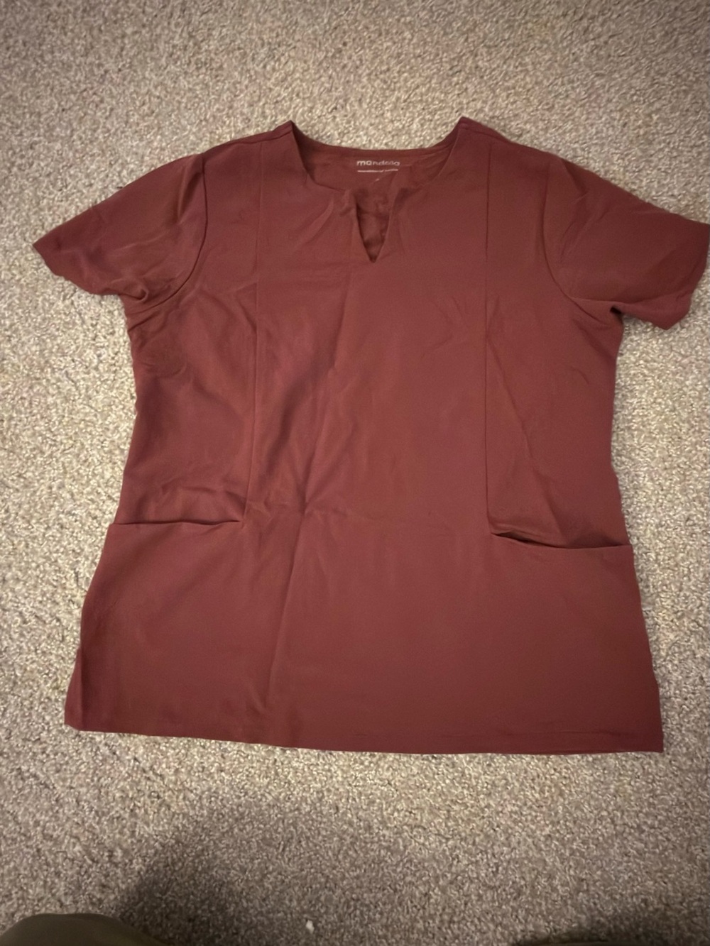 Mandala scrub set. Large Top. Large Petite Bottoms - Picture 2 of 5